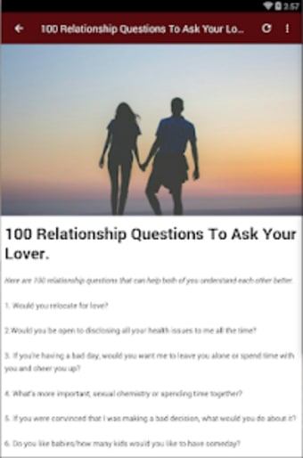 RELATIONSHIP QUESTIONS