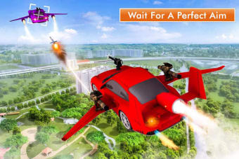 Car Flying Shooting: New Flying Car Simulator 2019