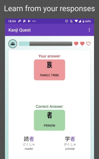 Kanji Quest - study for JLPT in a fun Kanji Game !