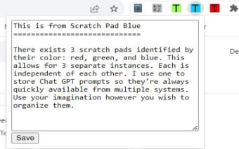 Scratch Pad Blue