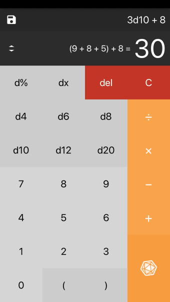d20 Calculator
