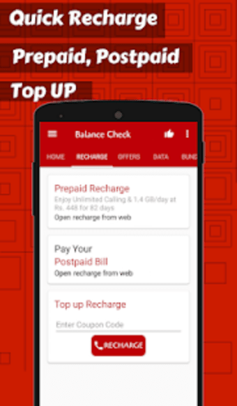 App for Recharge  Balance Check