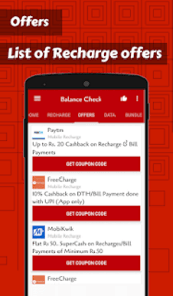 App for Recharge  Balance Check