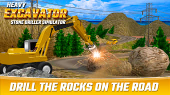 Heavy Excavator Stone Driller Simulator
