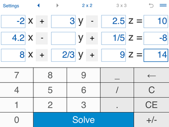 System of Equations Solver