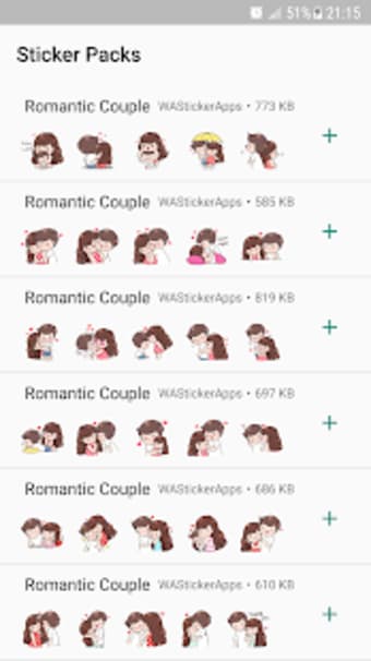 Romantic Couple Sticker - WAStickerApps