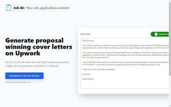 Upwork Cover Letter Job AI