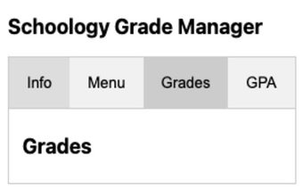 Schoology Grade Manager