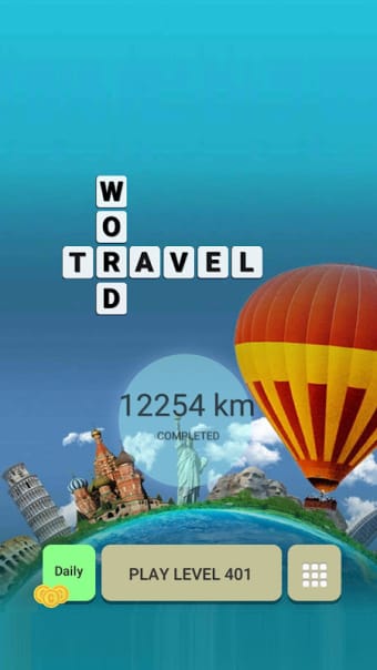 Word Travel:World Tour via Crossword Puzzle Game