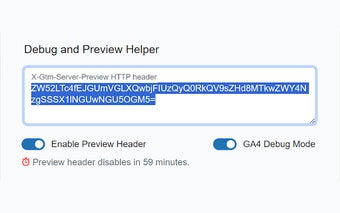 sGTM - add X-Gtm-Server-Preview Header