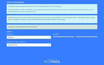 Voice AI Search Extension