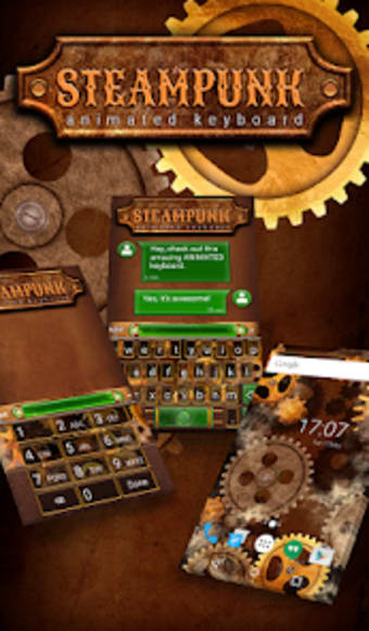 Steampunk 2 Animated Keyboard