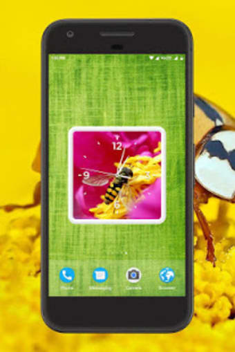 Insects Clock Live Wallpaper