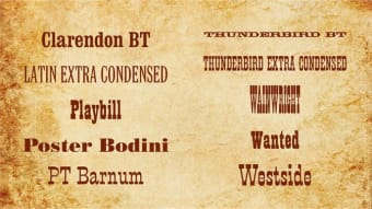 Monotype Wild West Font Pack