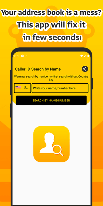 Caller ID search by name