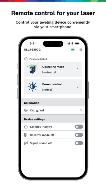 Bosch Leveling Remote App