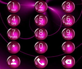 Dialer Theme Sphere Pink drupe