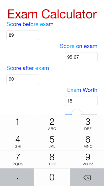 Exam Calculator
