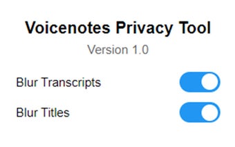 Voicenotes Privacy Tool