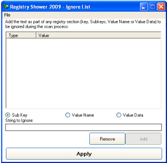 Registry Shower