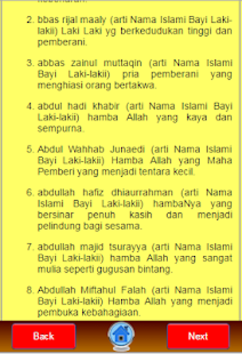 Rujukan Nama Bayi Islami Laki