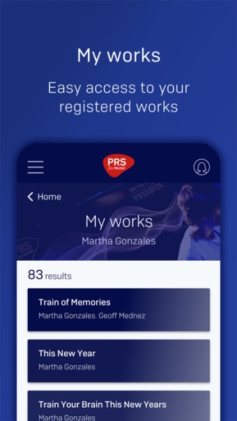 PRS for Music Mobile