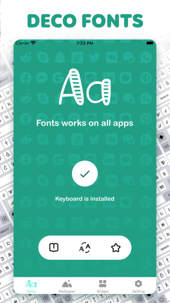 Deco Fonts - Font Art keyboard