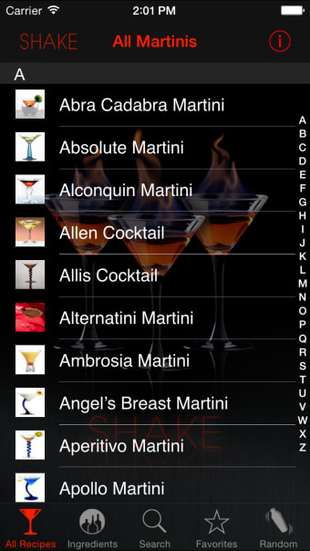 SHAKE: Martini Recipes