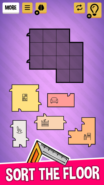 Floor Sort: Room Plan Tangrams