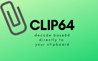 Clip64 Base64 Decoder