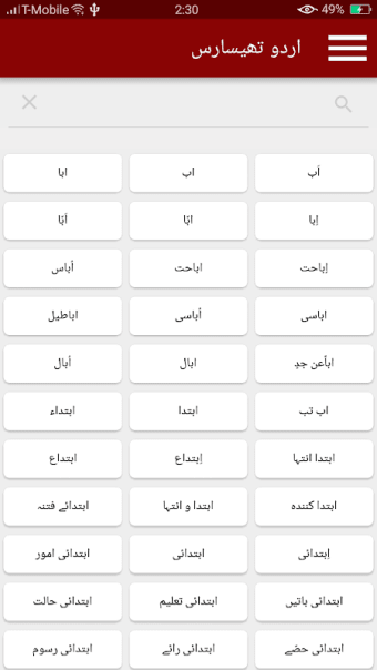 Urdu Thesaurus