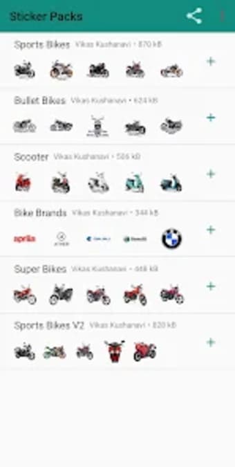 Bike Stickers for Whatsapp
