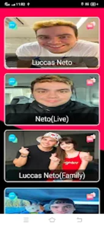 Luccas Neto video call  chat