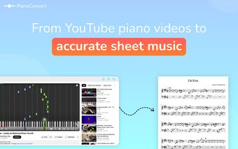 PianoConvert - From YouTube piano videos to sheet music