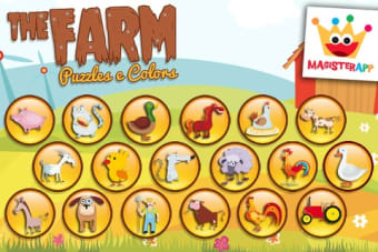 The Farm - Paint  Animal Sounds Games for Toddler