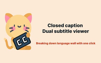 closed caption - dual subtitle viewer