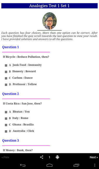 Analogies - 1(Aptitude Quiz)