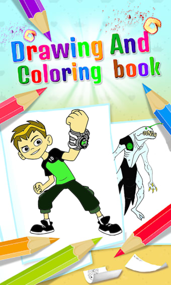 How To Draw And Coloring Ben Book 10