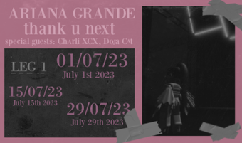 thank u next : Summer Stadium Tour - Ariana Grande