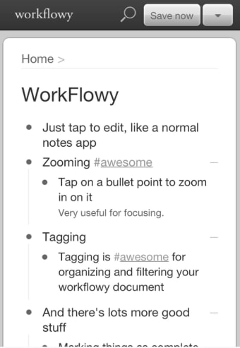 WorkFlowy - Notes Lists Outlines