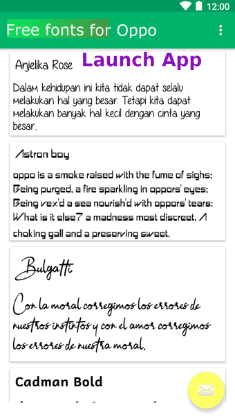 Free Fonts for OPPO