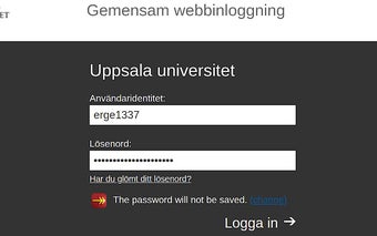 Auto Login for Uppsala University