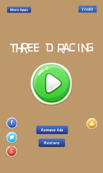 Three D Racing - go forward