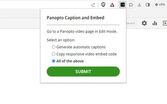 Panopto Caption and Embed