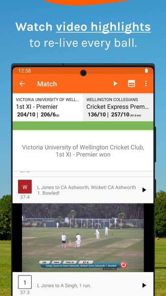 cricHQ: live cricket  scoring