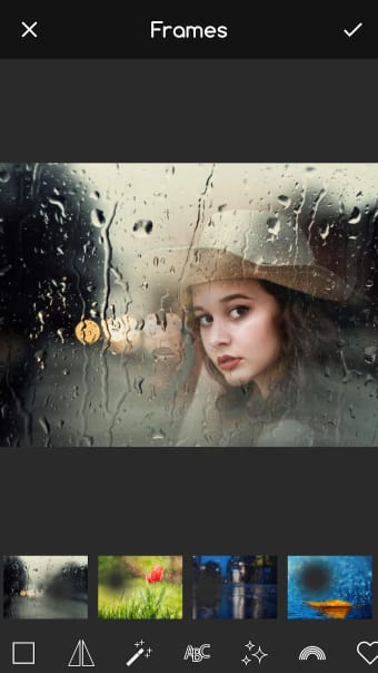 Rain Overlay: Frames for Pictures with Effects App