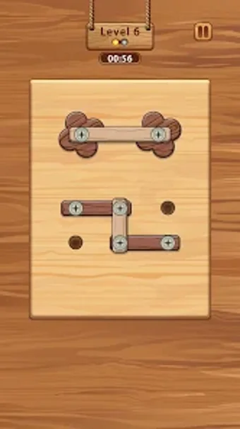 Wood Nuts  Screw Puzzle