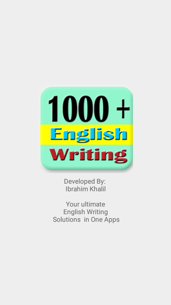 English Writing skill academic