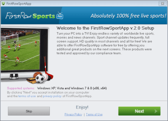 FirstRow Sport App