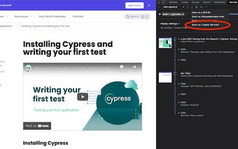 Cypress Chrome Recorder